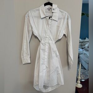 NWT | Forever 21 White Long Sleeve Dress, Size S